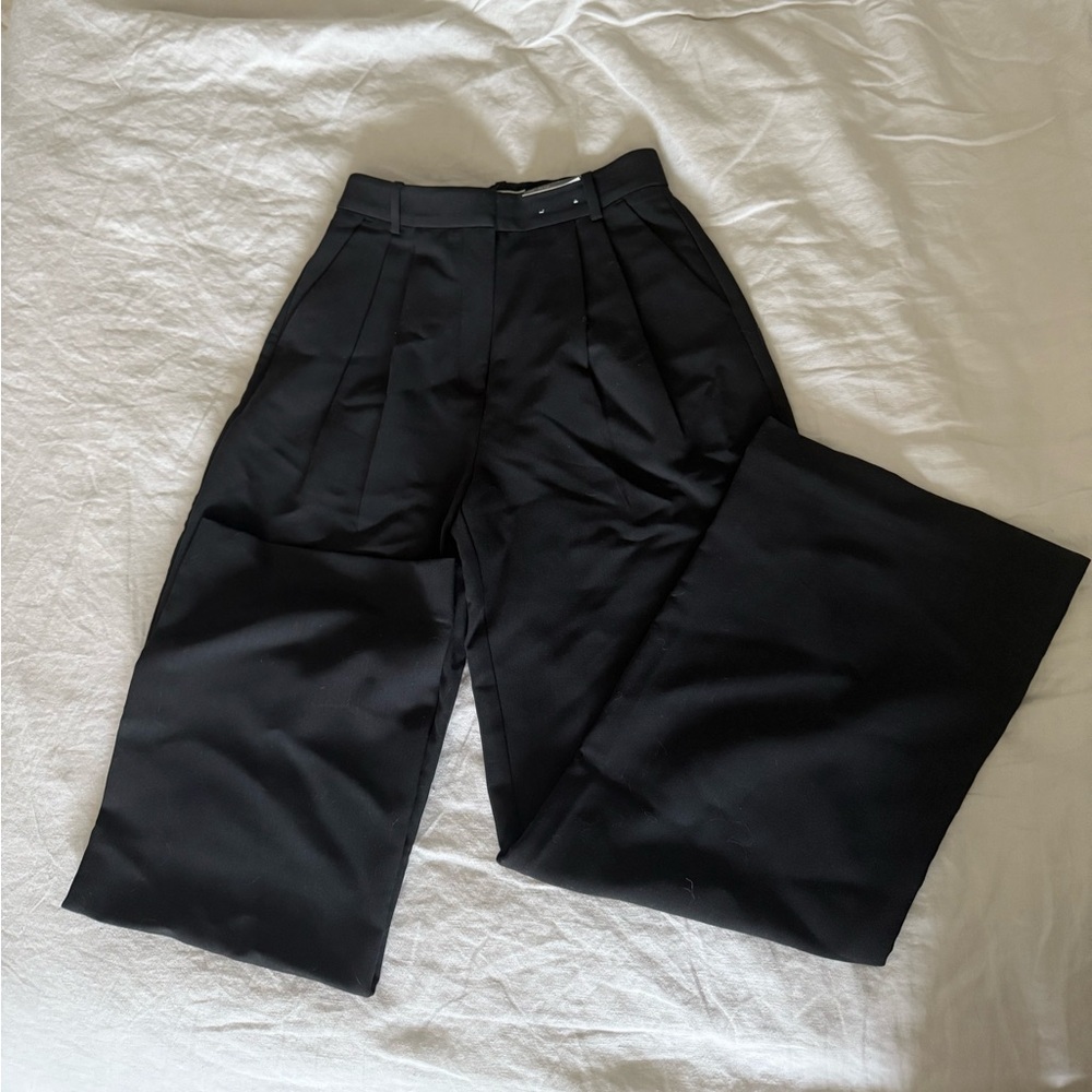 Abercrombie & Fitch Black Wide Leg Pants